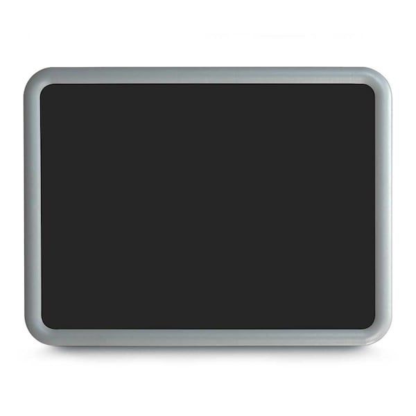 Corkboard, Single Door, Radius Frame, 36x36", Satin/Cobalt